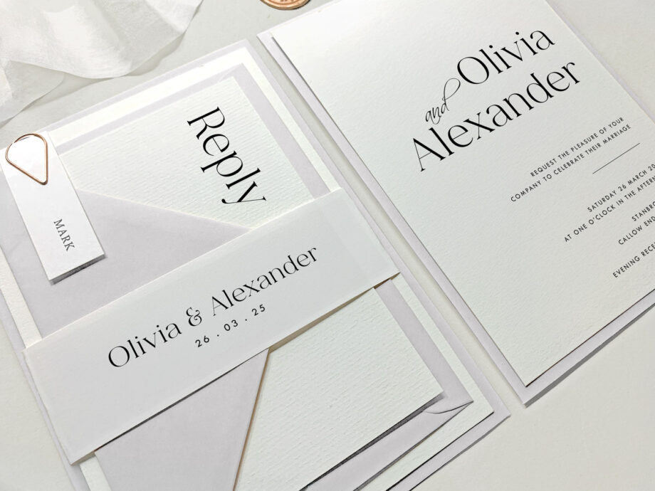 Bellybands - Timeless Wedding Invitation