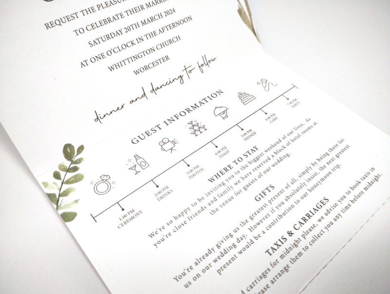 Wedding Invite Timeline