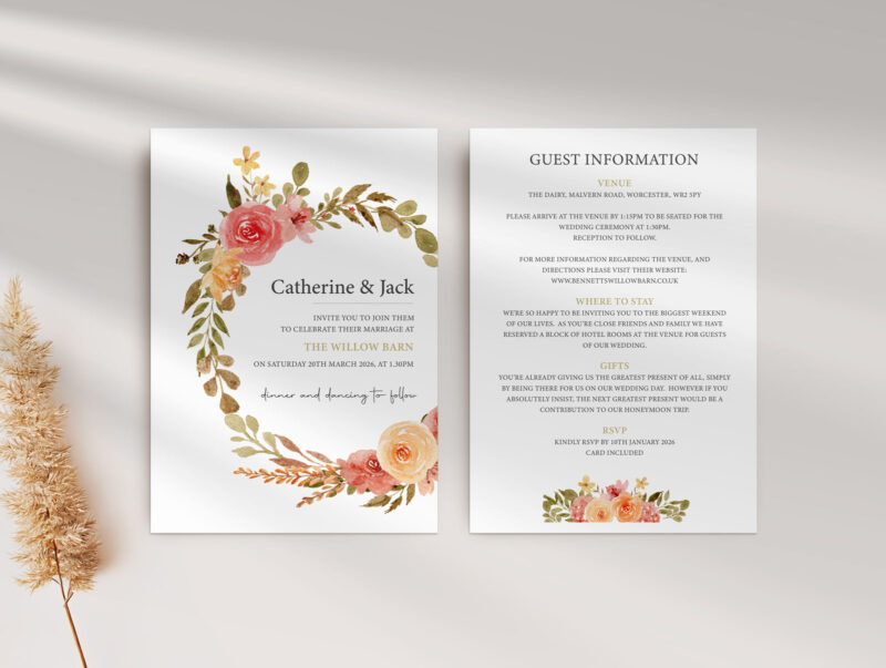 Delicate Wedding Invitation