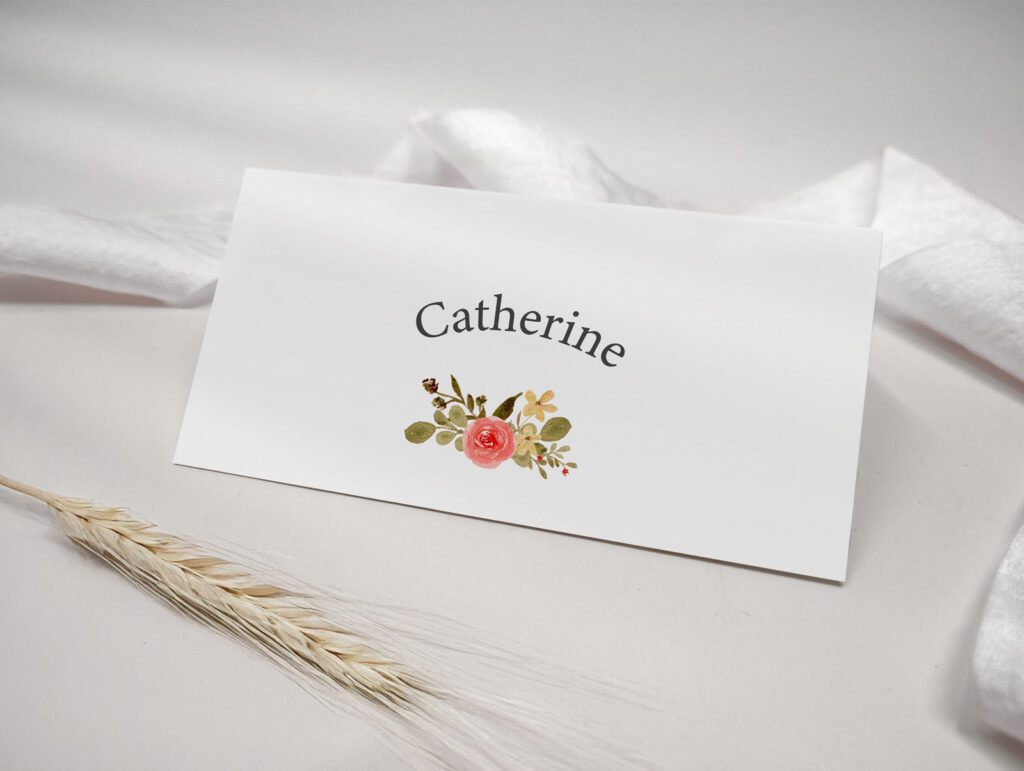 Delicate Wedding Place Name