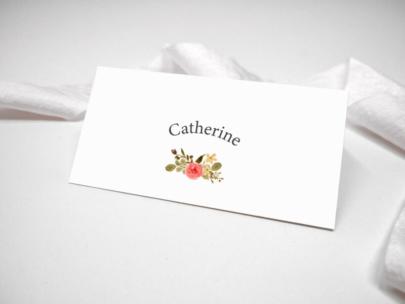 Delicate Wedding Place Name