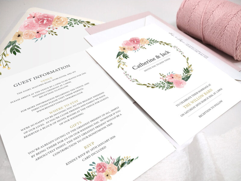 Dusty Wedding Invitation Bundle