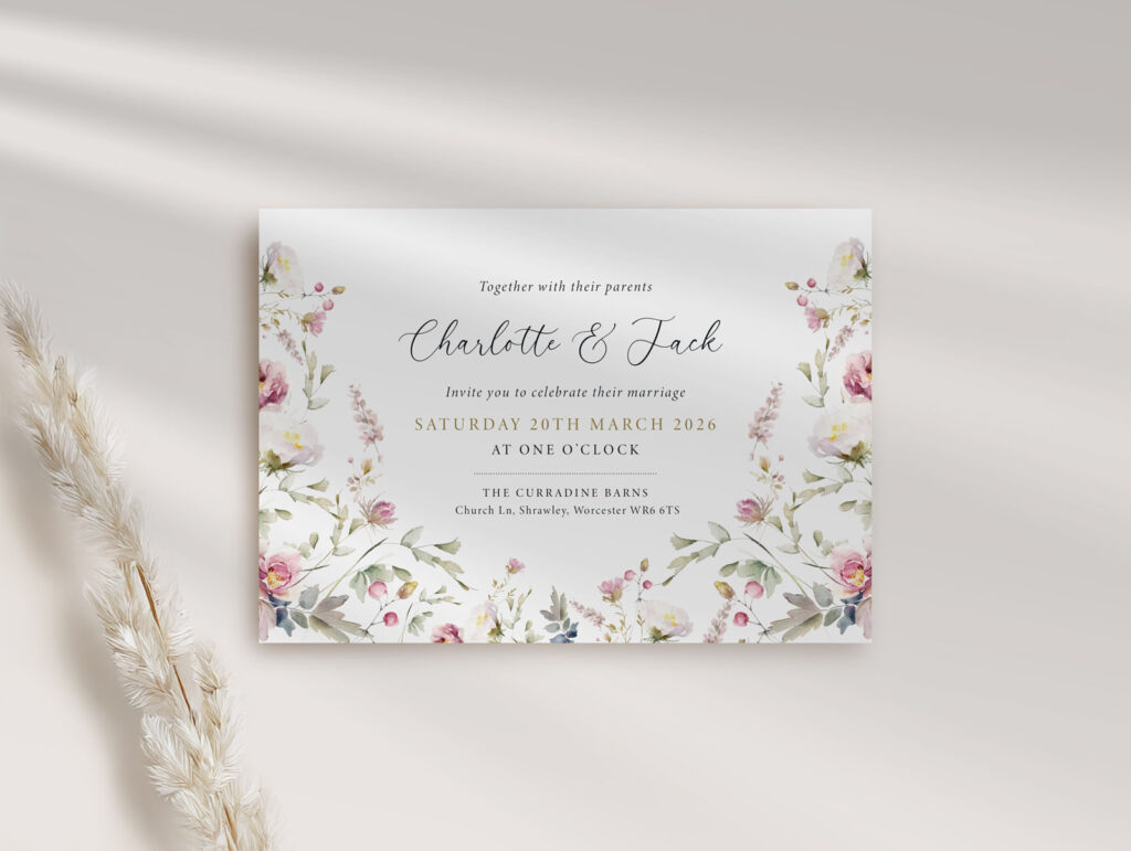 Dusty Wedding Invitation