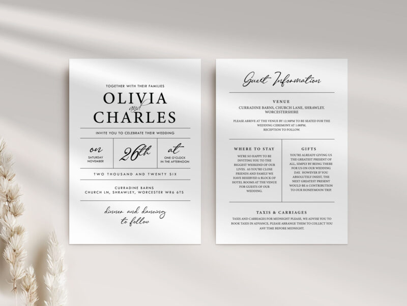 Elegant Wedding Invitation