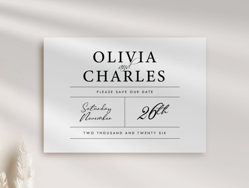 Elegant Wedding Save the Date