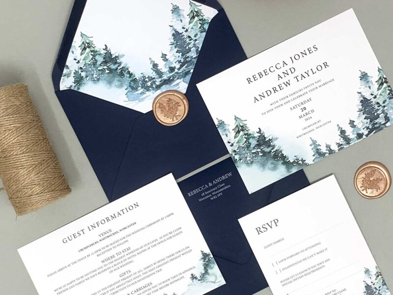 Forest Wedding Invite