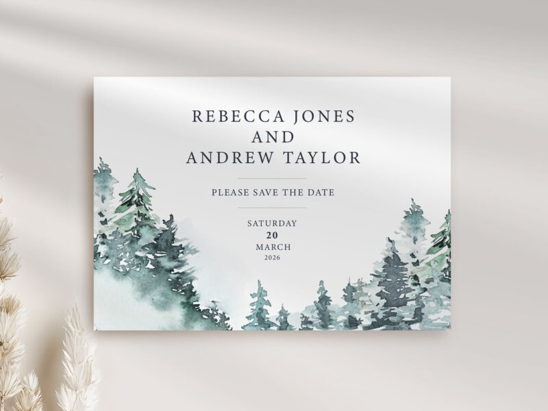 Forest Wedding Save the Date