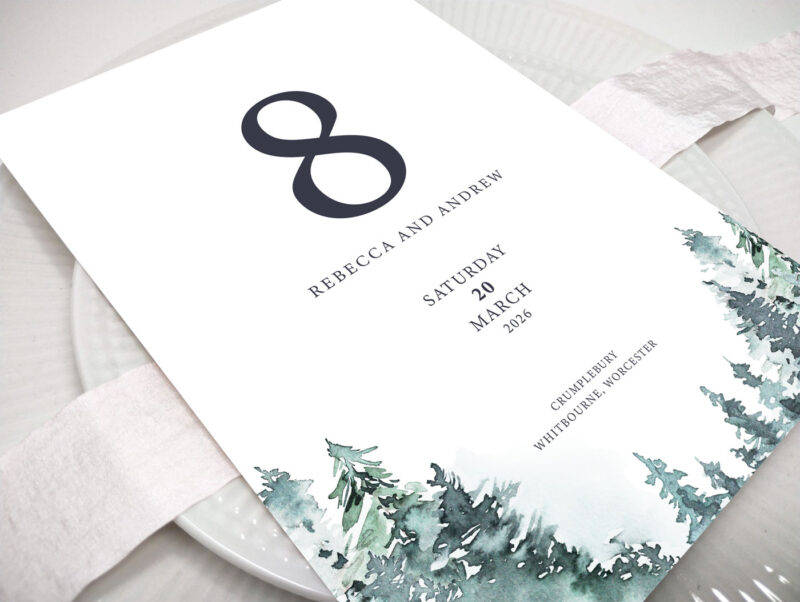 Forest Wedding Table Name