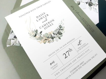 Greenery Wedding Invitation