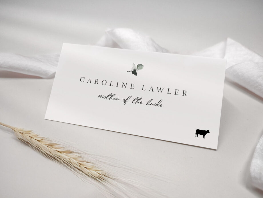Greenery Wedding Place Name