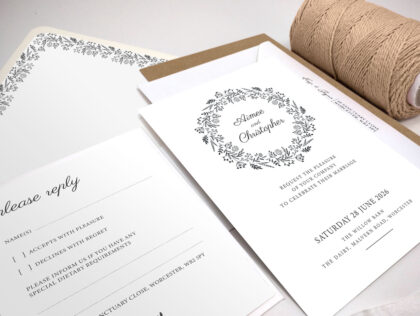 Rustic Wedding Invitation