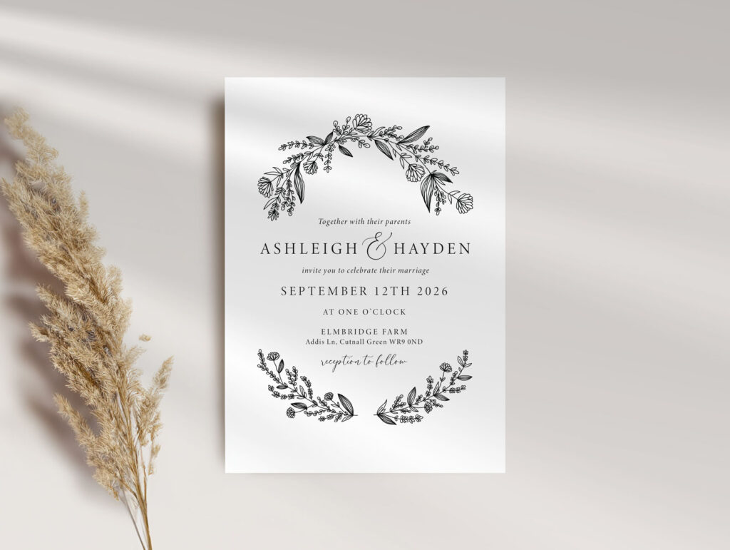 Rustic Wedding Invitation