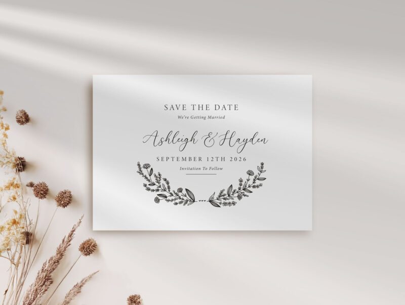 Rustic Wedding Save the Date