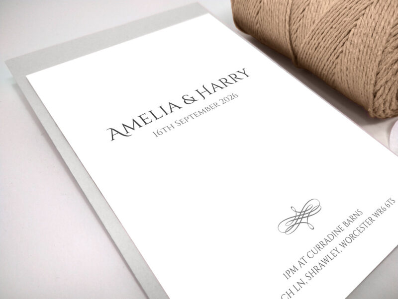 Minimalist Wedding Invitation