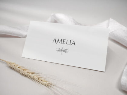 Minimalist Wedding Place Name
