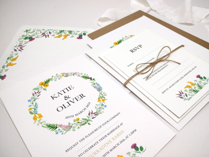 Wildflower Wedding Invitation