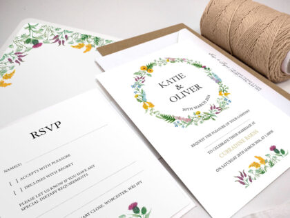 Wildflower Wedding Invitation