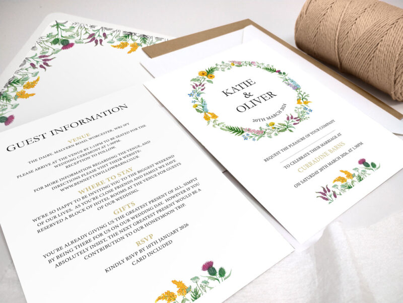 Wildflower Wedding Invitation