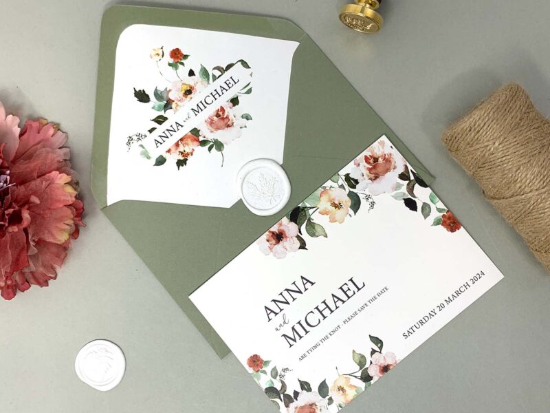 Floral Save The Date