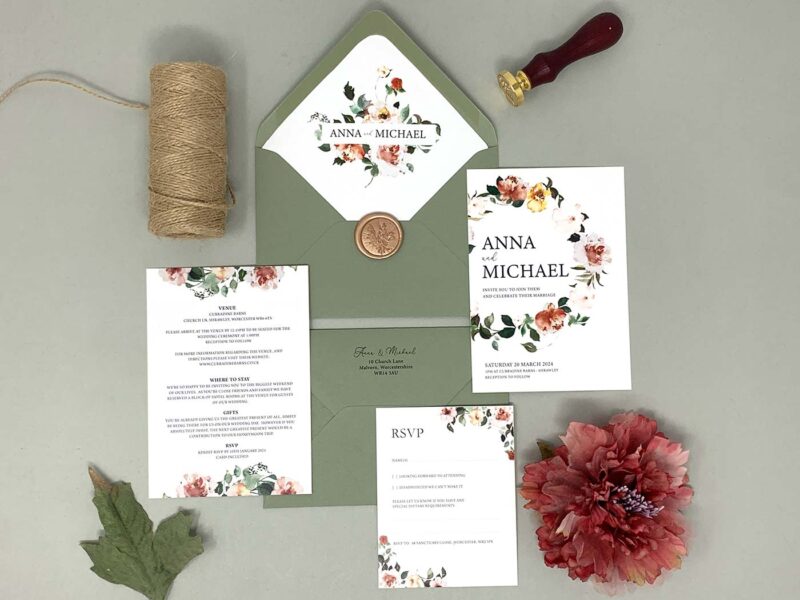 Floral Wedding Invitation