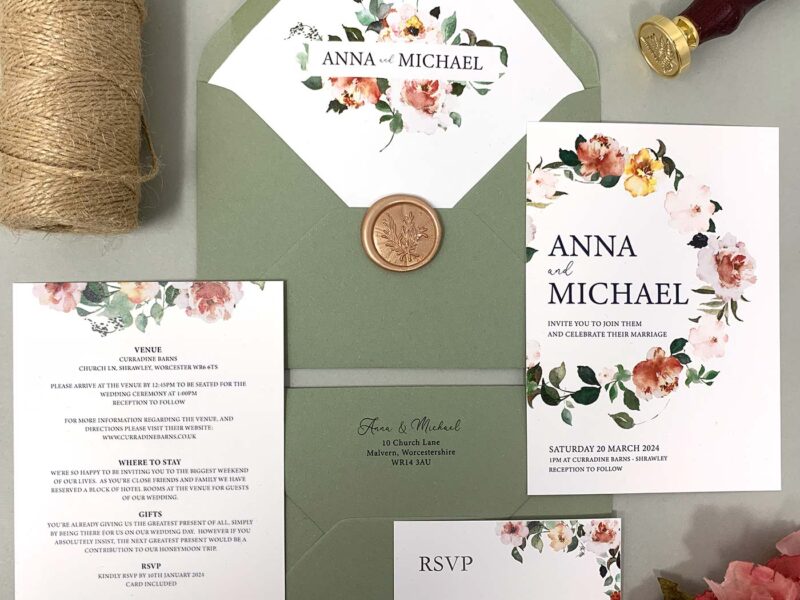 Floral Wedding Invitation