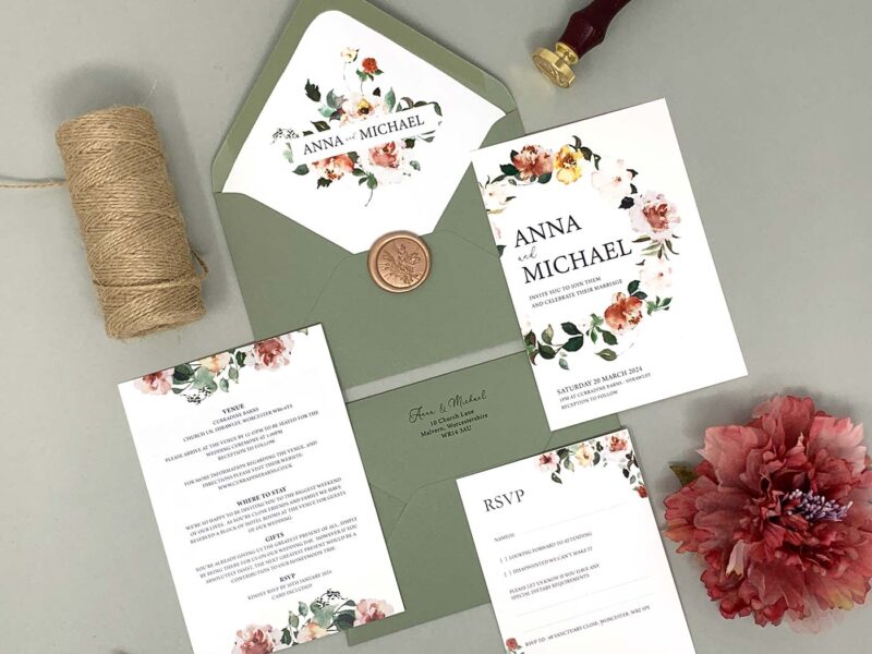 Floral Wedding Invitation