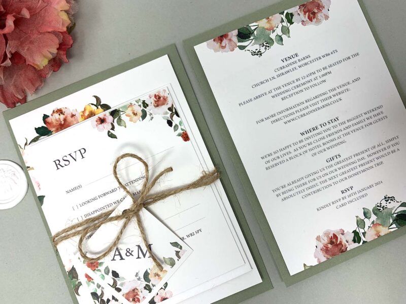 Floral Wedding Invitation