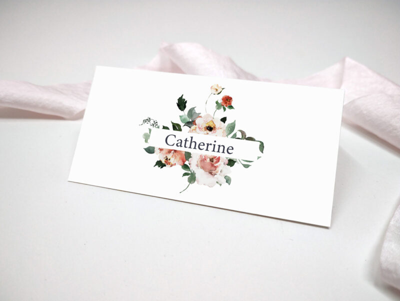 Floral Wedding Place Name