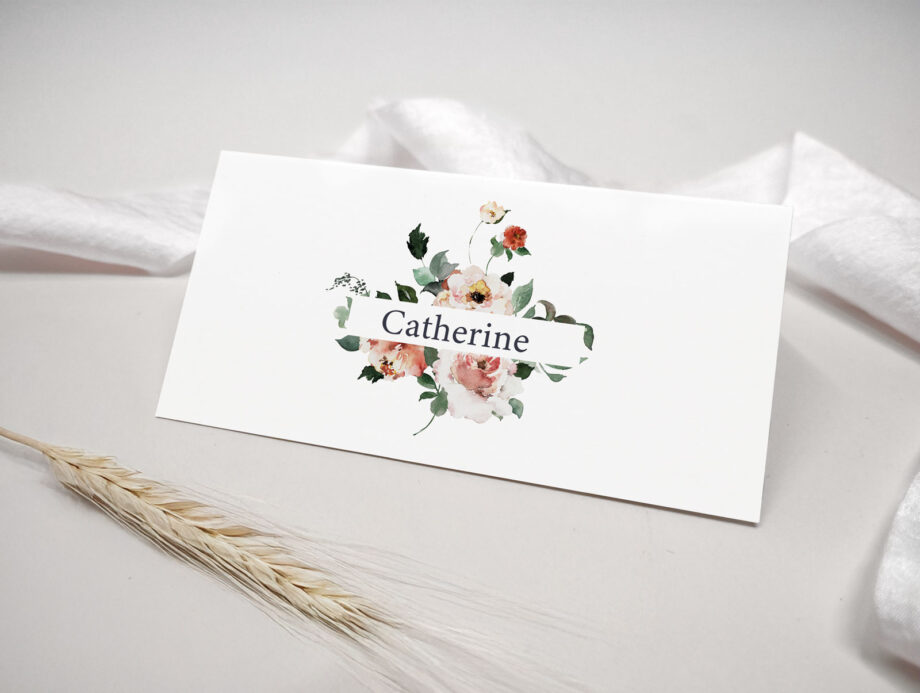 Floral Wedding Place Name