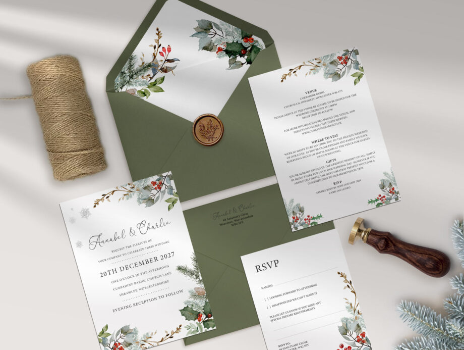 Winter Wedding Invitation