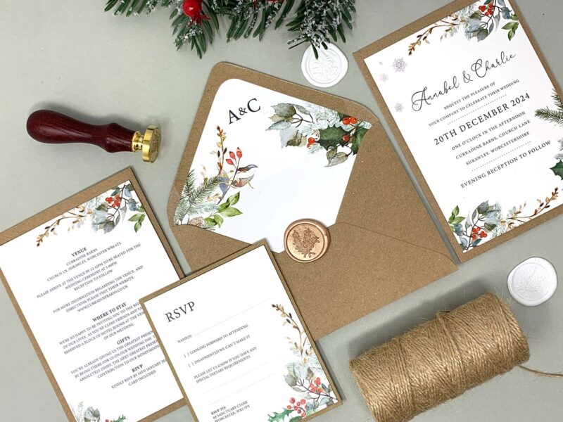 Winter Wedding Invitation