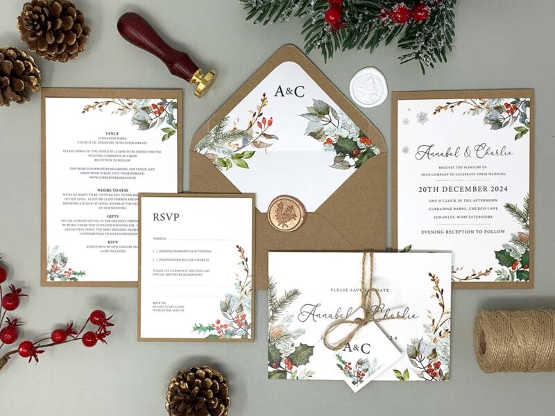 Winter Wedding Invitation