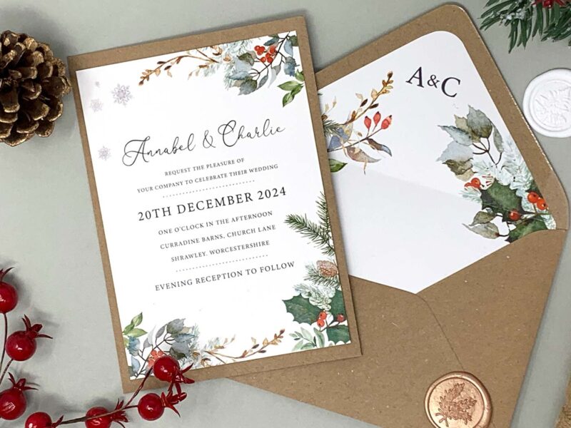 Winter Wedding Invitation