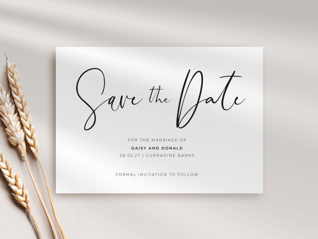 Autograph Wedding Save the Date