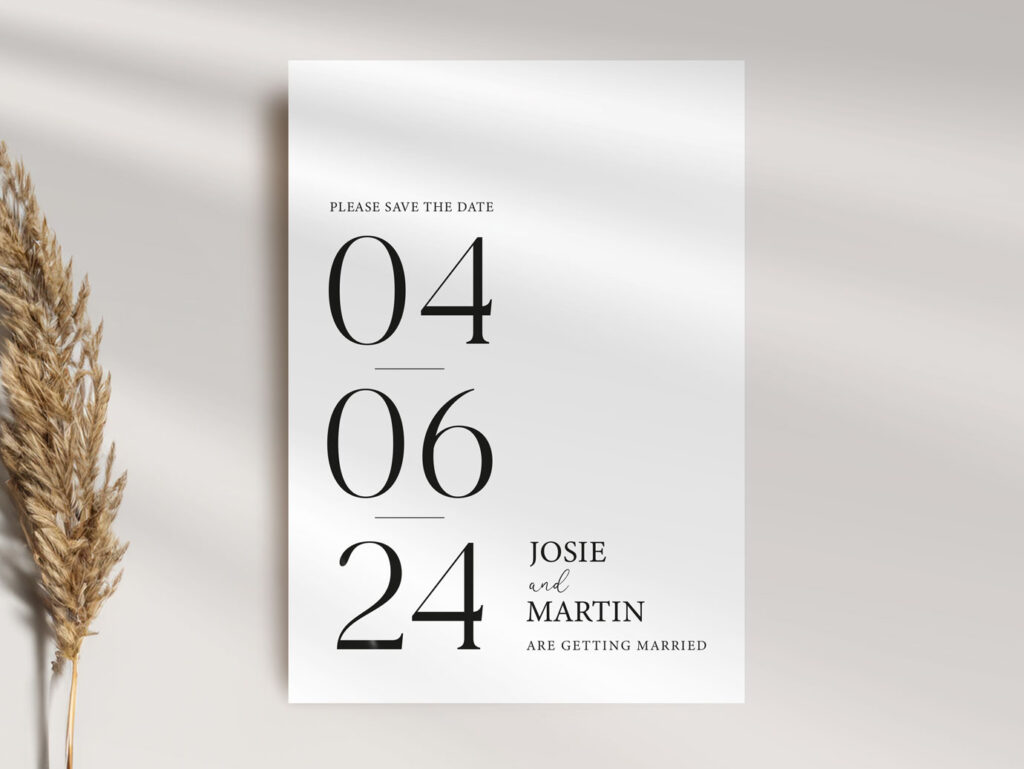 The Date Wedding Save the Date