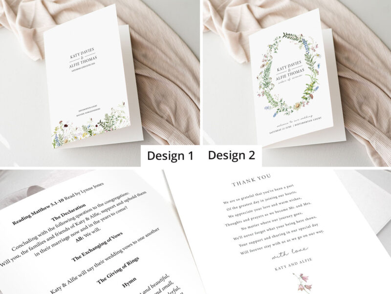 Wild Blooms Order of Service