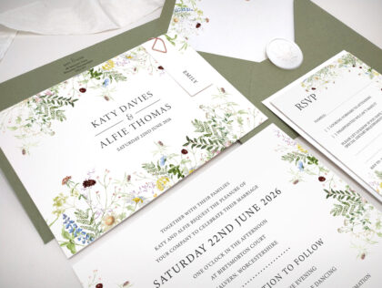 Wild Blooms Wedding Invitation Bundle