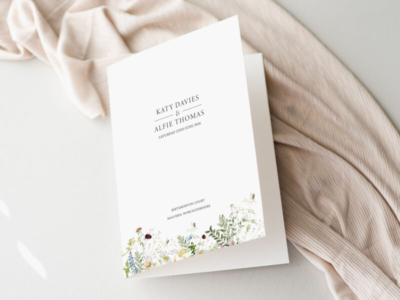Wild Blooms Order of Service