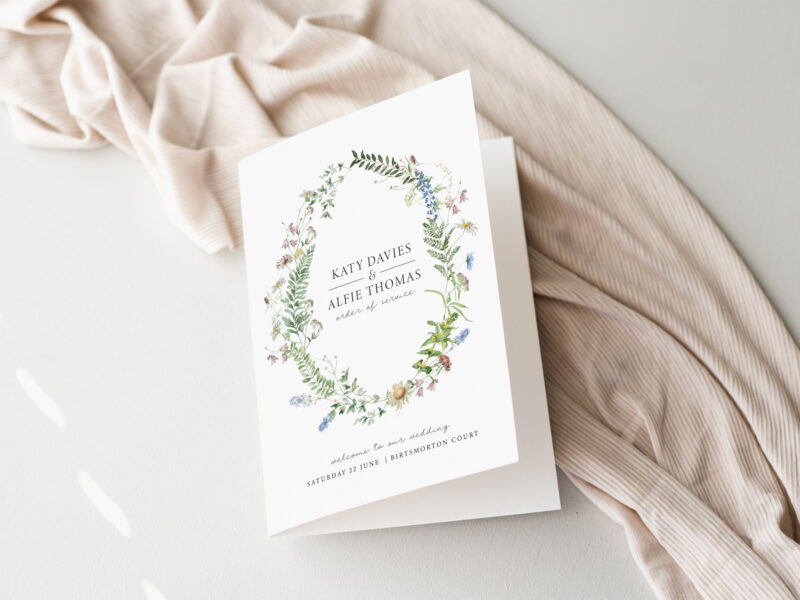 Wild Blooms Order of Service