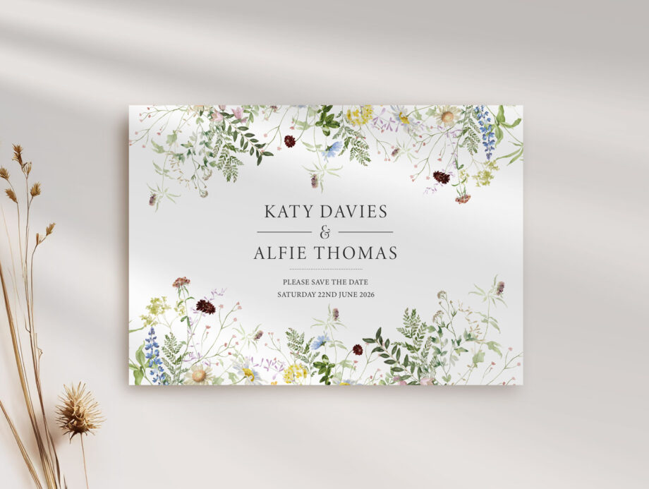 Wild Blooms Wedding Save the Date