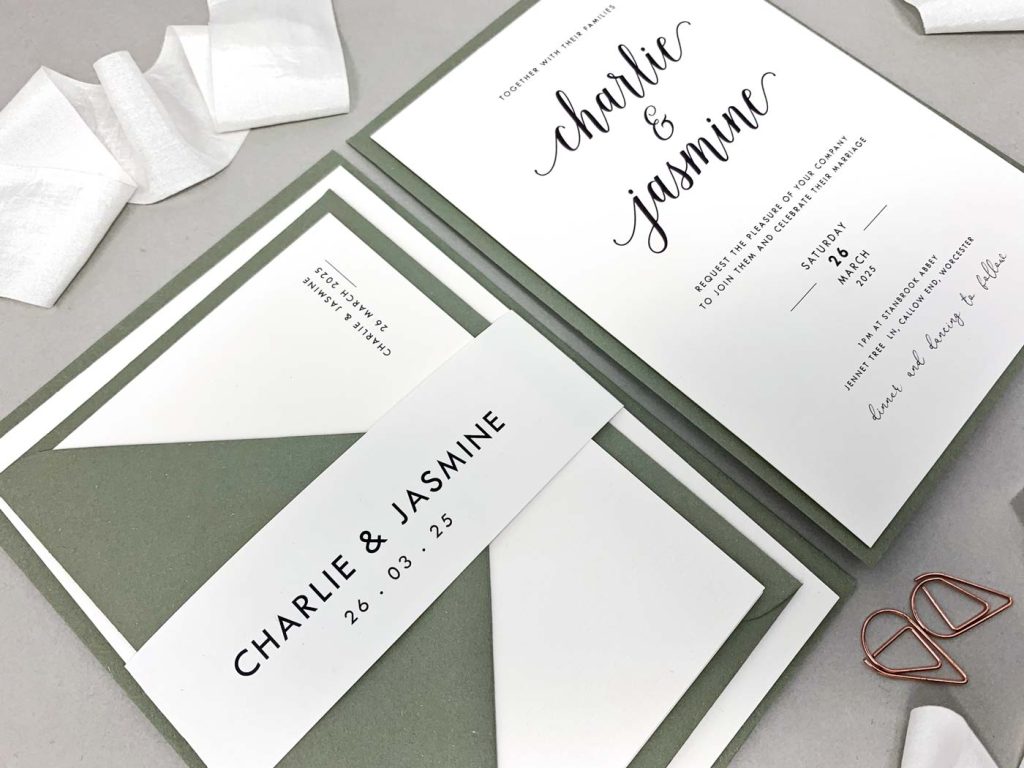 Calligraphy Wedding Invitation