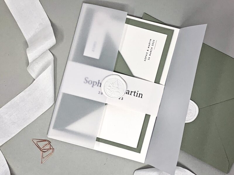 Contemporary Wedding Invitation