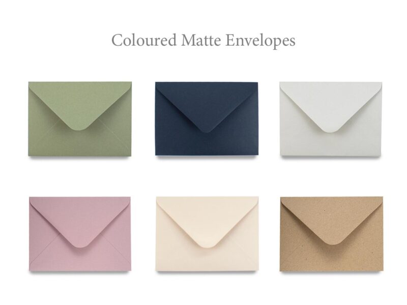 Coloured Matte Envelopes