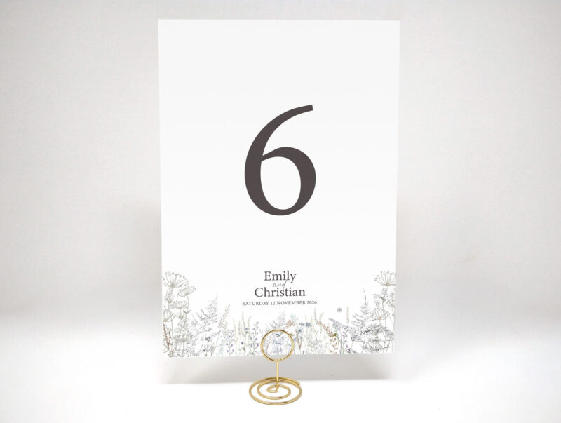 Frosted Hedgerow Wedding Menu