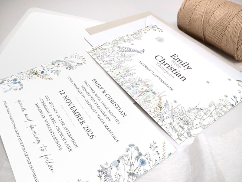 Hedgerow Wedding Invitation