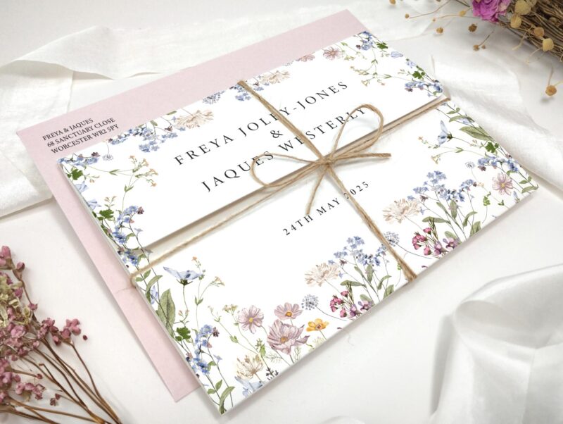 Meadow Tri Fold Wedding Invitation