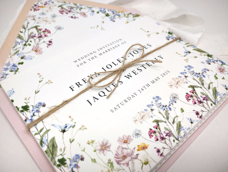 Meadow Wedding Concertina Invitation