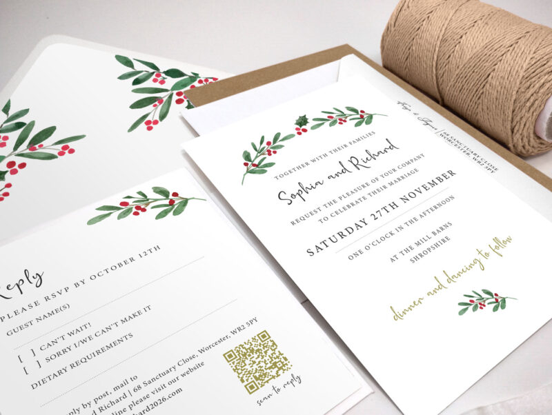 Merriest Wedding Invitation