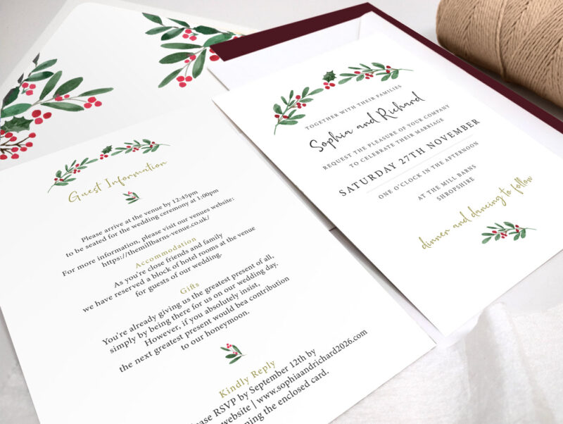 Merriest Wedding Invitation