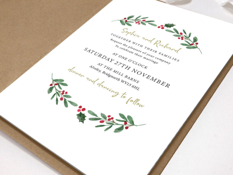 Merriest Wedding Invitation